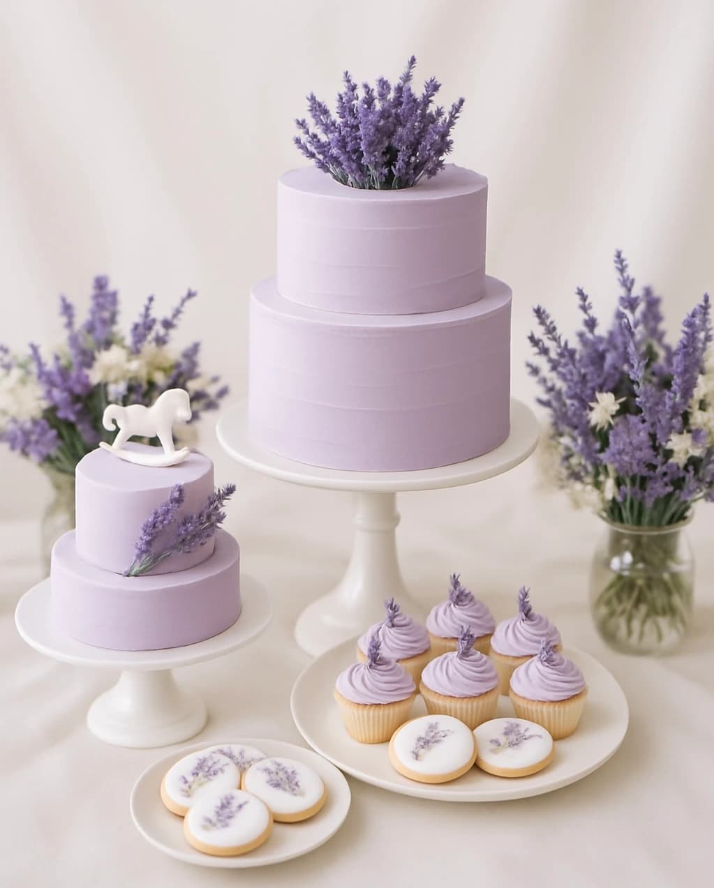 Lawendowy tort i słodkości Sisters Cake